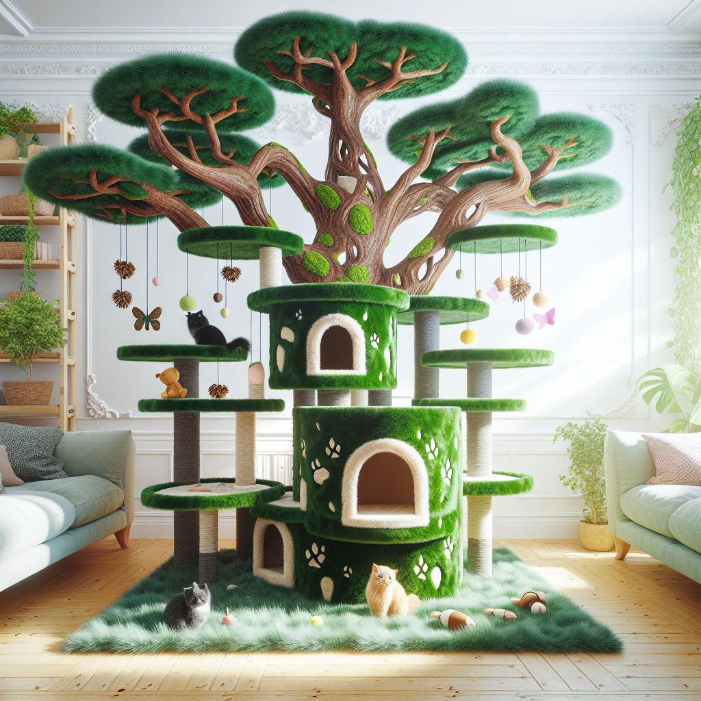 Whimsical Woodland Cat Condo