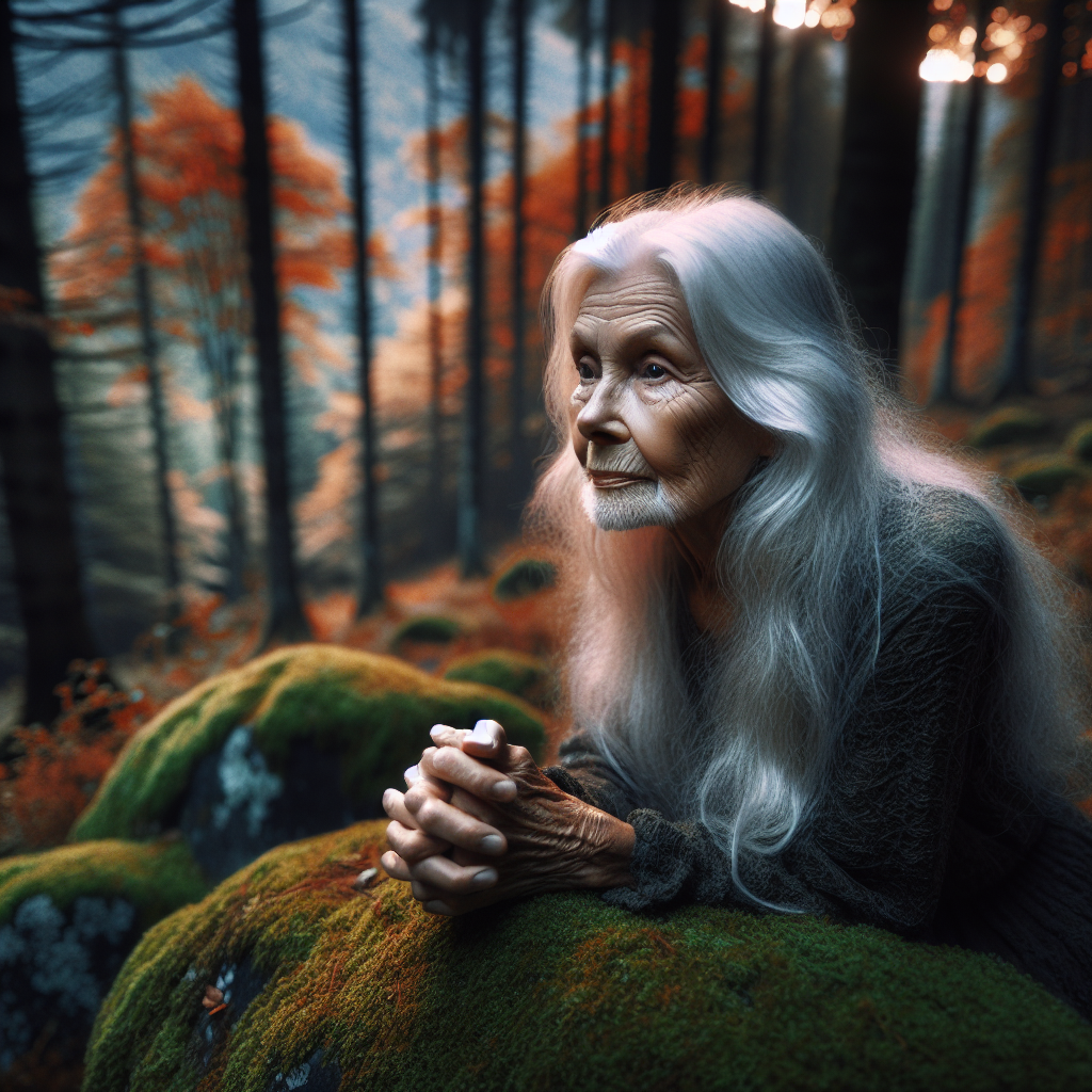 Whispers of Time: The Elder's Gaze