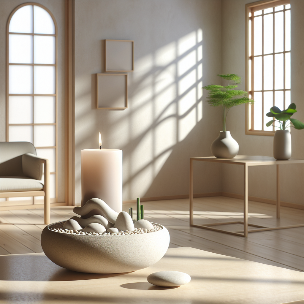 Zen Garden Candle Holder