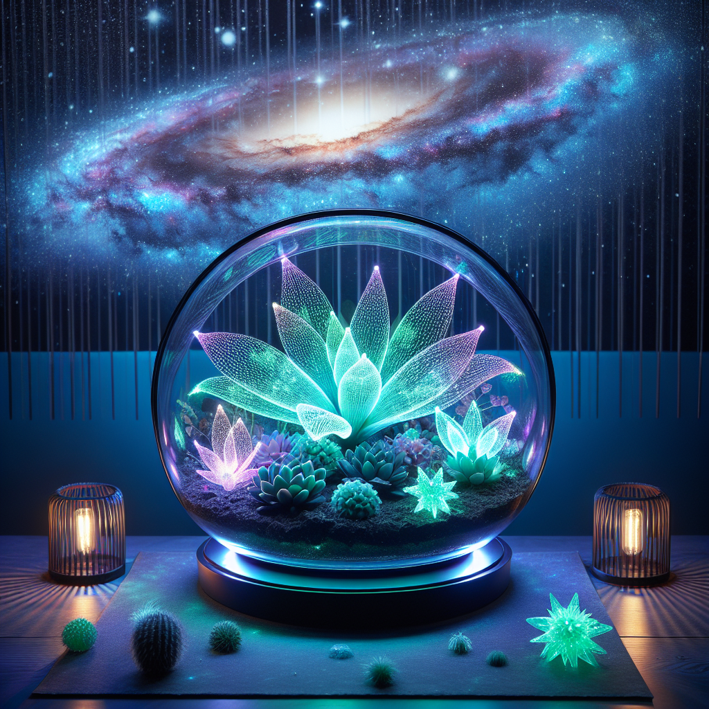 Galactic Garden: Cosmic Flora Terrarium