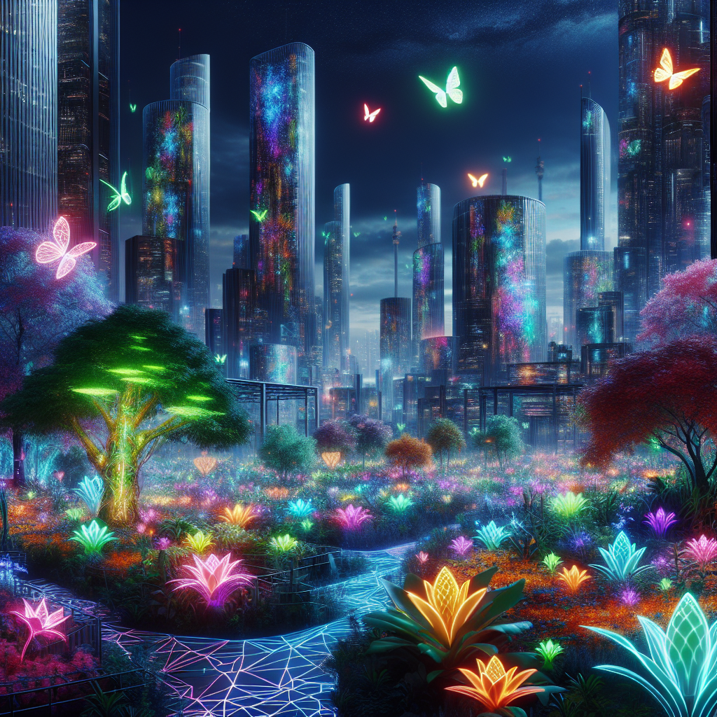 Neon Nexus: The Cybernetic Garden